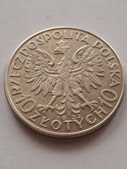 10 zł Głowa Kobiety 1932 r bez znaku