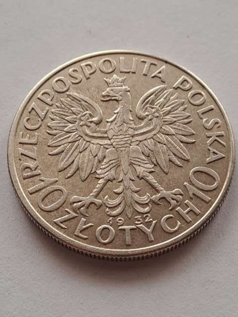 10 zł Głowa Kobiety 1932 r bez znaku