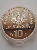 10 zł Jan III Sobieski 2001 r półpostać