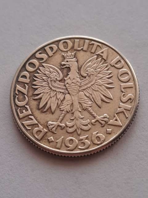 2 zł Żaglowiec 1936 r