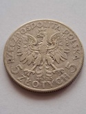 5 zł Głowa Kobiety 1933 r
