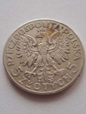 5 zł Głowa Kobiety 1933 r