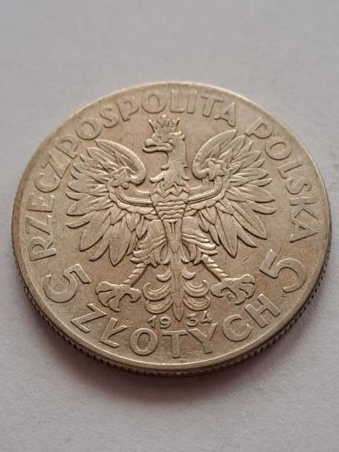 5 zł Głowa Kobiety 1934 r