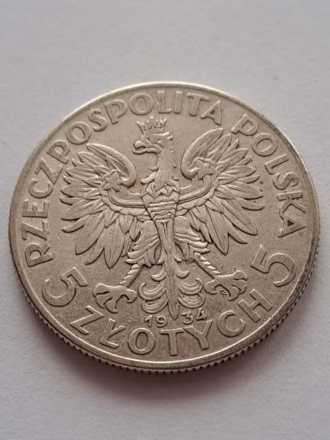5 zł Głowa Kobiety 1934 r