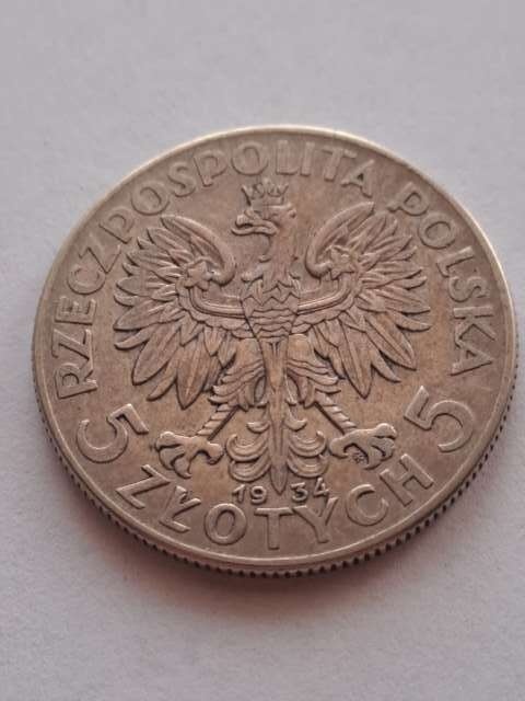 5 zł Głowa Kobiety 1934 r