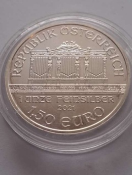 Austria 1,5 euru Filharmonik 2021 r