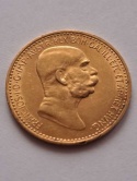 Austria 10 Koron 1848 - 1908 r