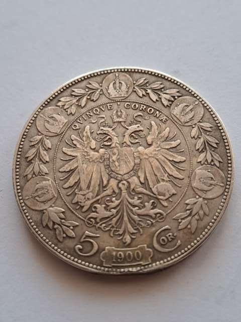Austria 5 Koron Franciszek Józef I 1900 r