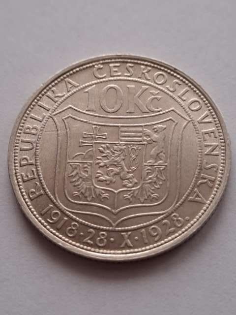 Czechosłowacja 10 Koron Masaryk 1928 r