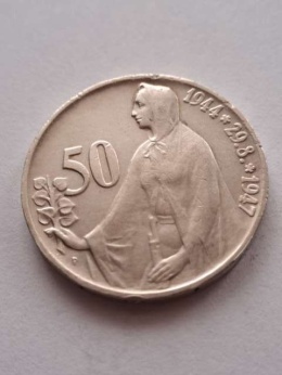 Czechosłowacja 50 Koron 1944 -1947 r