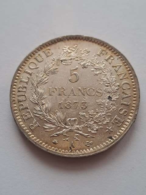 Francja 5 Franków Herkules 1873 r