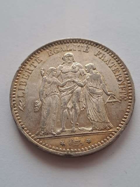 Francja 5 Franków Herkules 1873 r