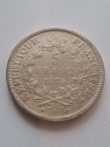 Francja 5 Franków Herkules 1874 r