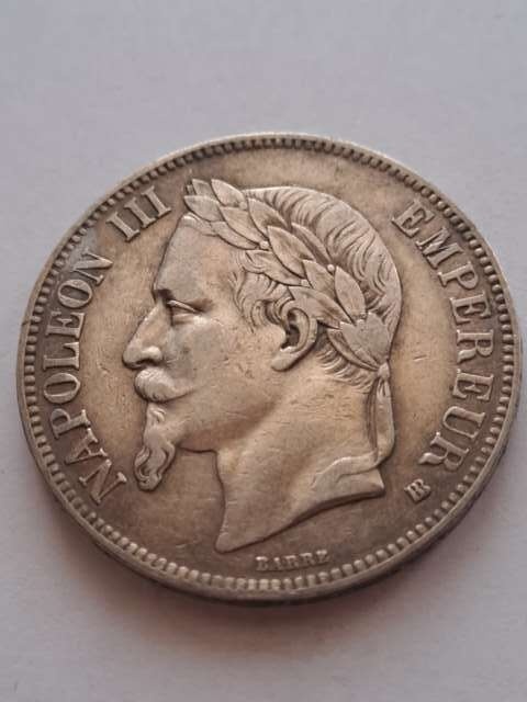 Francja 5 Franków Napoleon III 1867 r