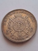 Francja 5 Franków Napoleon III 1869 r
