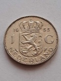 Holandia 1 Gulden Juliana 1955 r