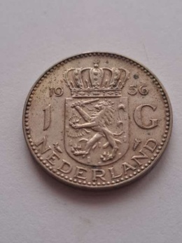 Holandia 1 Gulden Juliana 1956 r