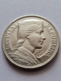 Łotwa 5 Łatów 1929 r
