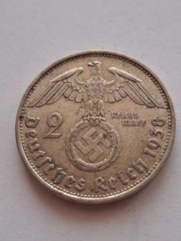 Niemcy 2 Marki Hindenburg 1938 r B