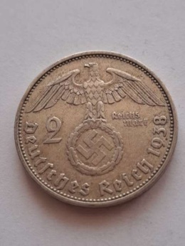 Niemcy 2 Marki Hindenburg 1938 r A
