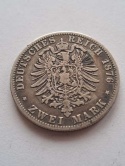 Niemcy 2 Marki Wilhelm I Prusy 1876 r