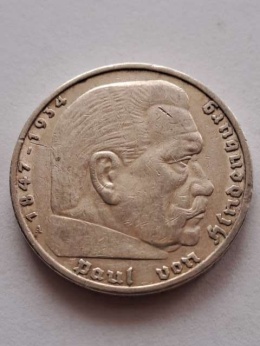 Niemcy 5 Marek Hindenburg 1936 r A