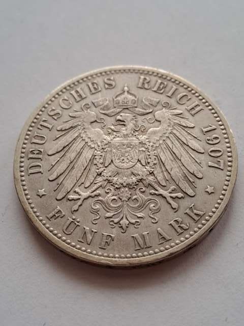 Niemcy 5 Marek Prusy 1907 r