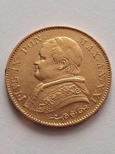 Państwo Kościelne 20 Lirów Pius IX 1866 r