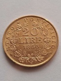 Państwo Kościelne 20 Lirów Pius IX 1866 r
