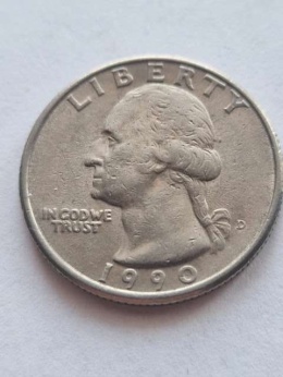 USA 1/4 Dollara Waszyngton 1990 r D