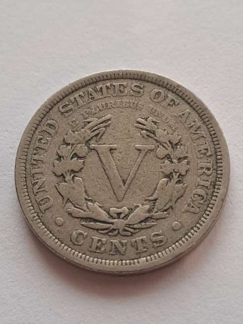 USA 5 Centów Liberty 1904 r