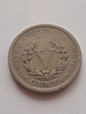 USA 5 Centów Liberty 1908 r
