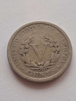 USA 5 Centów Liberty 1908 r
