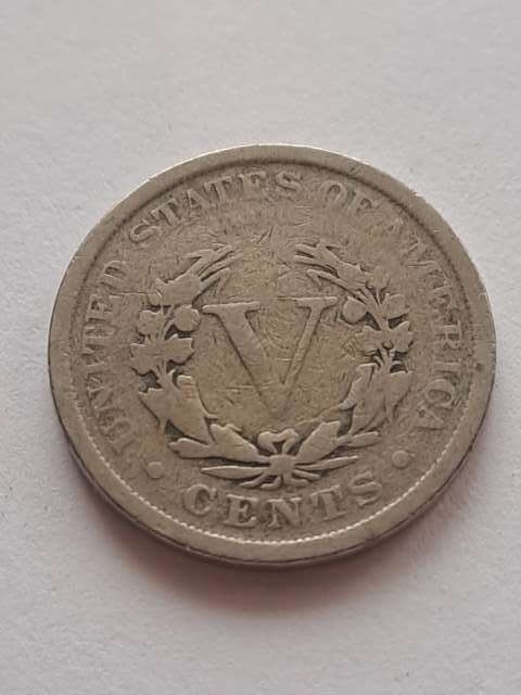 USA 5 Centów Liberty 1908 r