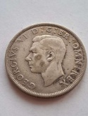 Wielka Brytania 1/2 Crown Jerzy Vi 1941 r