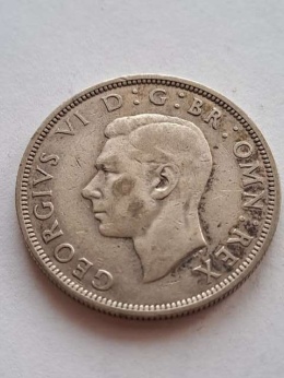Wielka Brytania 1/2 Crown Jerzy Vi 1941 r