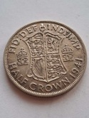 Wielka Brytania 1/2 Crown Jerzy Vi 1941 r