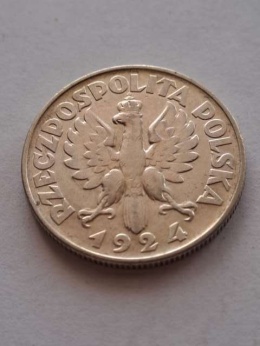 2 zł Żniwiarka 1924 r odwrotka