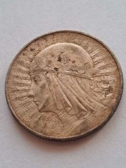 5 zł Głowa Kobiety 1933 r