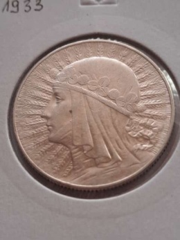 5 zł Głowa Kobiety 1933 r