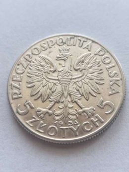 5 zł Głowa Kobiety 1934 r