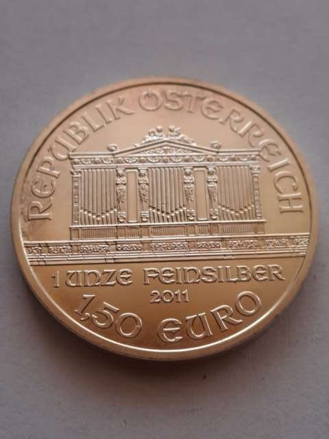 Austria 1,5 euru Filharmonik 2011 r