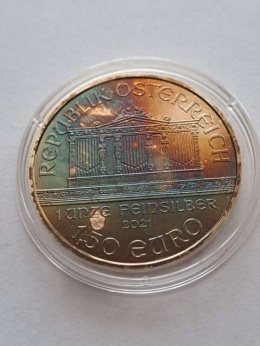 Austria 1,5 euru Filharmonik 2021 r