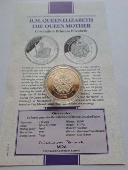 Tonga 1 Pa anga Queen Elizabeth 1996 r proof