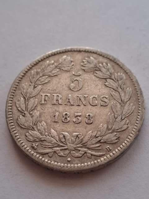 Francja 5 Franków Louis Philippe I 1838 r