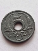 Generalna Gubernia 5 Groszy 1939 r