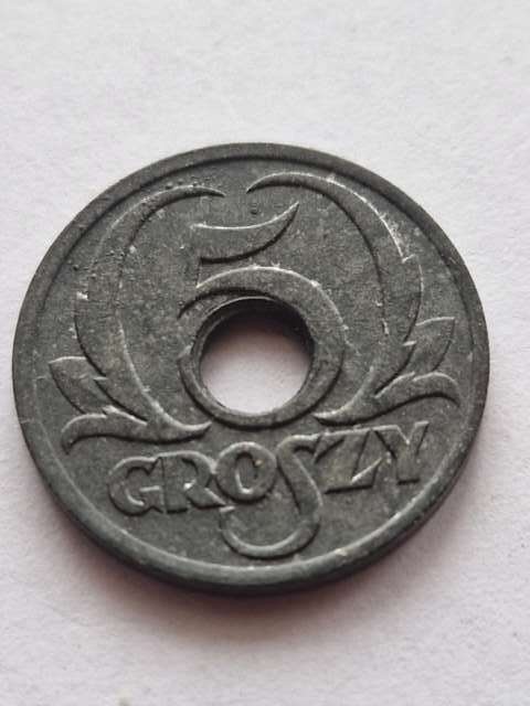 Generalna Gubernia 5 Groszy 1939 r