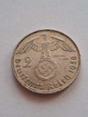 Niemcy 2 Marki Hindenburg 1938 r E