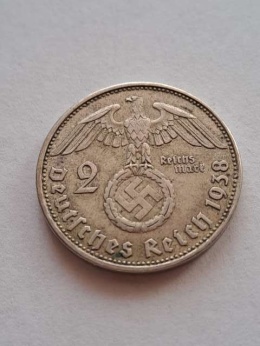 Niemcy 2 Marki Hindenburg 1938 r B