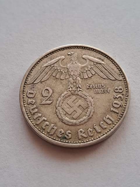 Niemcy 2 Marki Hindenburg 1938 r B